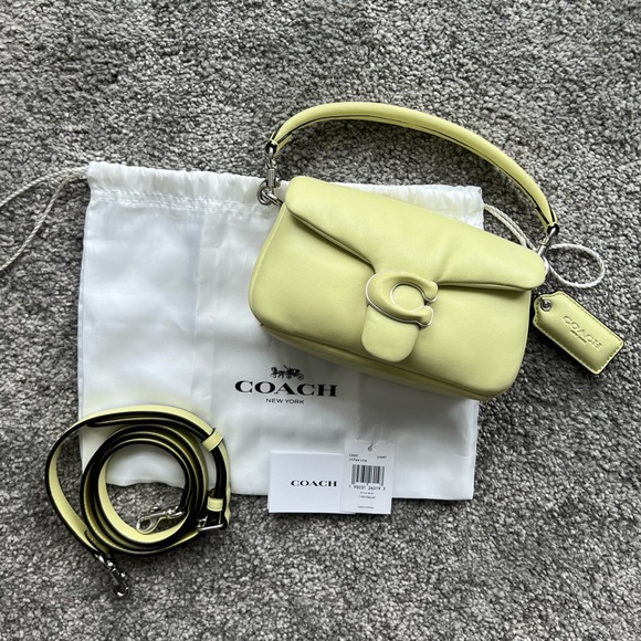 Coach Handbags - COACH | Pillow tabby 18 in pale lime